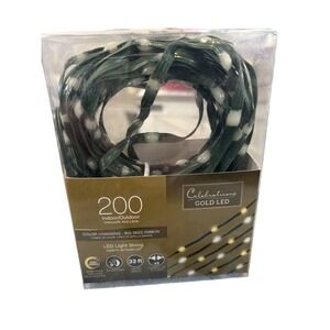 New Celebrations 200 LED Color Changing Big Seed Ribbon Indoor Outdoor Lights